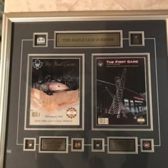 Framed Programs 2 Last Game Maple Leaf Gardens, First game Air Canada Centre Vin - Picture 4 of 16